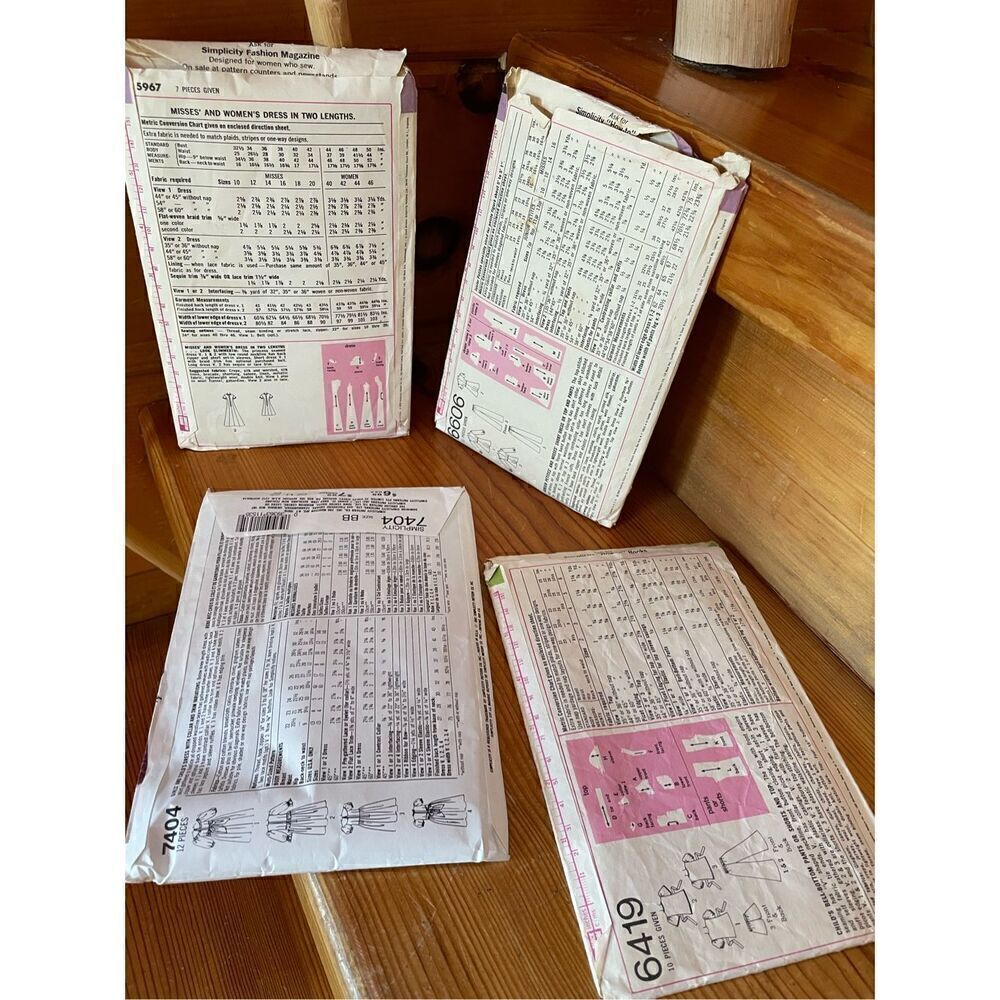Sewing Patterns x4 - Picture 2 of 2